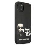 Karl Lagerfeld KLHCP13MPCUSKCBK Black Ikonik Karl & Choupette Kryt iPhone 13