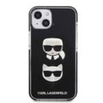 Karl Lagerfeld KLHCP13MTPE2TK iPhone 13 Hardcase Black Karl&Choupette Head Kryt iPhone 13
