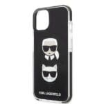 Karl Lagerfeld KLHCP13MTPE2TK iPhone 13 Hardcase Black Karl&Choupette Head Kryt iPhone 13