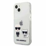 Karl Lagerfeld KLHCP13SCKTR Karl&Choupette Transparent Kryt iPhone 13 Mini