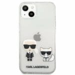 Karl Lagerfeld KLHCP13SCKTR Karl&Choupette Transparent Kryt iPhone 13 Mini