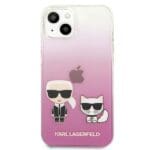 Karl Lagerfeld KLHCP13SCKTRP Karl&Choupette Pink Kryt iPhone 13 Mini