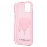 Karl Lagerfeld KLHCP13SKHTUGLP Pink Hardcase Glitter Karls Head Kryt iPhone 13 Mini