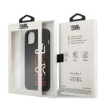 Karl Lagerfeld KLHCP13SPCOBK Black MultiPink Brand Kryt iPhone 13 Mini