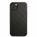 Karl Lagerfeld KLHCP13SPTLK Black Perforated Allover Kryt iPhone 13 Mini