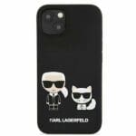 Karl Lagerfeld KLHCP13SSSKCK Silicone Karl&Choupette Black Kryt iPhone 13 Mini
