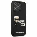 Karl Lagerfeld KLHCP13X3DRKCK Black Karl&Choupette Ikonik 3D Kryt iPhone 13 Pro Max