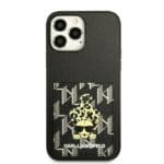 Karl Lagerfeld KLHCP13XCANCNK Black Karlimals Cardslot Kryt iPhone 13 Pro Max
