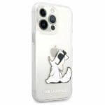 Karl Lagerfeld KLHCP13XCFNRC Choupette Fun Transparent Kryt iPhone 13 Pro Max