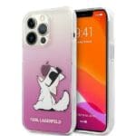 Karl Lagerfeld KLHCP13XCFNRCPI Choupette Fun Pink Kryt iPhone 13 Pro Max