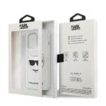 Karl Lagerfeld KLHCP13XCTR Transparent Choupette Head Kryt iPhone 13 Pro Max