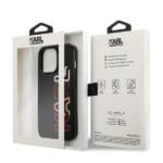 Karl Lagerfeld KLHCP13XPCOBK Black MultiPink Brand Kryt iPhone 13 Pro Max