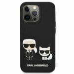 Karl Lagerfeld KLHCP13XSSKCK KCI Silicone Karl Choupette Black Kryt iPhone 13 Pro Max