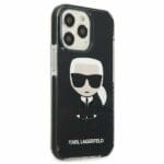 Karl Lagerfeld KLHCP13XTPEIKK Black Iconik Karl Kryt iPhone 13 Pro Max