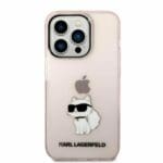 Karl Lagerfeld KLHCP14LHNCHTCP Pink Ikonik Choupette Kryt iPhone 14 Pro
