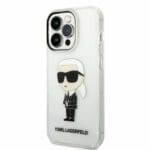 Karl Lagerfeld KLHCP14LHNIKTCT Transparent IML NFT Ikonik Kryt iPhone 14 Pro