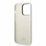 Karl Lagerfeld KLHCP14LSNCHBCH White Silicone Choupette Kryt iPhone 14 Pro