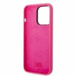 Karl Lagerfeld KLHCP14LSRSGRCF Pink Silicone RSG Kryt iPhone 14 Pro