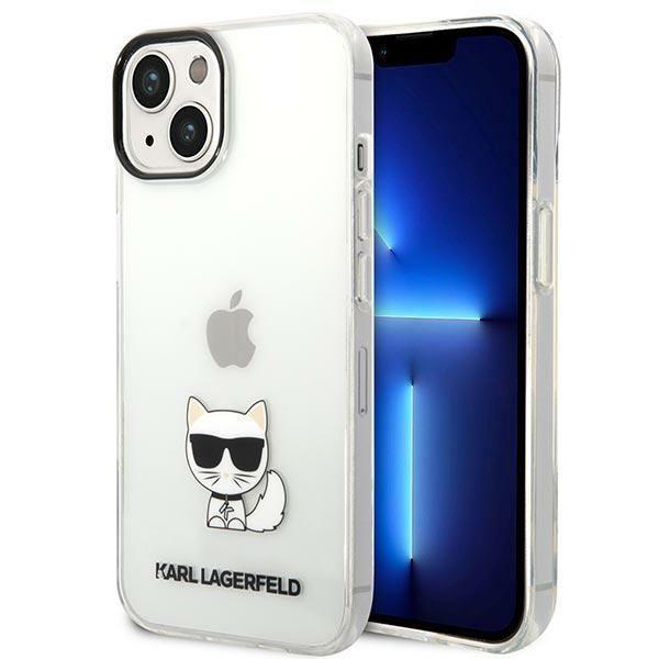 Karl Lagerfeld KLHCP14MCTTR Transparent Choupette Body Kryt iPhone 14 Plus