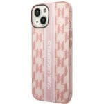 Karl Lagerfeld KLHCP14MHKLSPCP Pink Mono Vertical Stripe Kryt iPhone 14 Plus