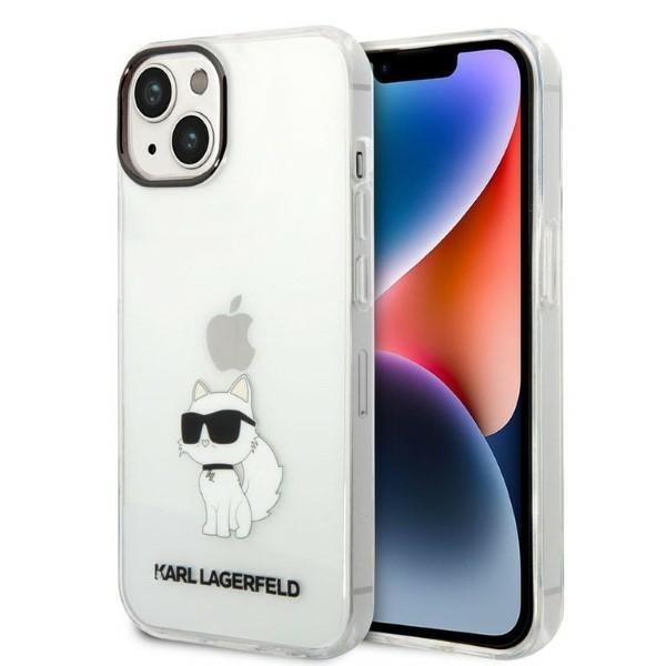 Karl Lagerfeld KLHCP14MHNCHTCT Transparent IML NFT Choupette Kryt iPhone 14 Plus