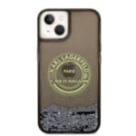 Karl Lagerfeld KLHCP14MLCRSGRK Black Liquid Glitter RSG Kryt iPhone 14 Plus