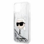 Karl Lagerfeld KLHCP14MLNKHCH Silver Glitter Karl Head Kryt iPhone 14 Plus