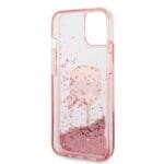 Karl Lagerfeld KLHCP14MLNKHCP Pink Glitter Karl Head Kryt iPhone 14 Plus