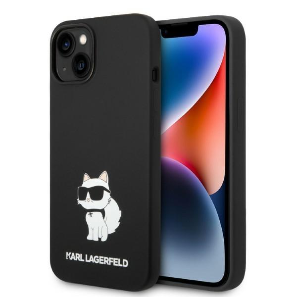 Karl Lagerfeld KLHCP14MSNCHBCK Black Silicone Choupette Kryt iPhone 14 Plus