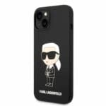 Karl Lagerfeld KLHCP14MSNIKBCK Black Silicone Ikonik Kryt iPhone 14 Plus