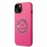 Karl Lagerfeld KLHCP14MSRSGRCF Pink Silicone RSG Kryt iPhone 14 Plus