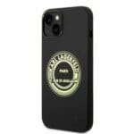 Karl Lagerfeld KLHCP14MSRSGRCK Black Silicone RSG Kryt iPhone 14 Plus
