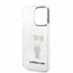 Karl Lagerfeld KLHCP14XHNIKTCT Transparent Ikonik Karl Lagerfeld Kryt iPhone 14 Pro Max