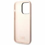 Karl Lagerfeld KLHCP14XSLCTPI Light Pink Silicone Choupette Body Kryt iPhone 14 Pro Max