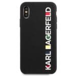 Karl Lagerfeld KLHCPXBHWHBK Black Glossy Bauhaus Kryt iPhone XS/X