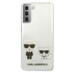 Karl Lagerfeld KLHCS21MCKTR Transparent Karl & Choupette Kryt Samsung S21 Plus