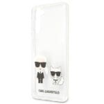 Karl Lagerfeld KLHCS21MCKTR Transparent Karl & Choupette Kryt Samsung S21 Plus