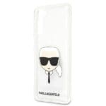 Karl Lagerfeld KLHCS21MKTR Transparent Karl`s Head Kryt Samsung S21 Plus