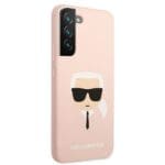 Karl Lagerfeld KLHCS22SSLKHPI Pink Silicone Karl`s Head Kryt Samsung S22