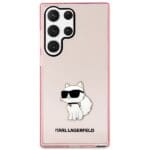 Karl Lagerfeld KLHCS23LHNCHTCP Pink Ikonik Choupette Kryt Samsung S23 Ultra