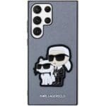 Karl Lagerfeld KLHCS23LSANKCPG Grey Saffiano Karl & Choupette Kryt Samsung S23 Ultra