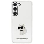 Karl Lagerfeld KLHCS23MHNCHTCT Transparent Ikonik Choupette Kryt Samsung S23 Plus