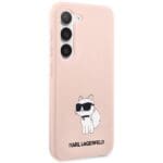 Karl Lagerfeld KLHCS23SSNCHBCP Pink Silicone Choupette Kryt Samsung S23