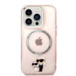 Karl Lagerfeld KLHMP14LHNKCIP Pink IML NFT Karl&Choupette Magsafe Kryt iPhone 14 Pro