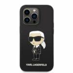 Karl Lagerfeld KLHMP14LSNIKBCK Black Silicone NFT Ikonik Magsafe Kryt iPhone 14 Pro