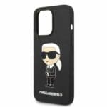 Karl Lagerfeld KLHMP14LSNIKBCK Black Silicone NFT Ikonik Magsafe Kryt iPhone 14 Pro