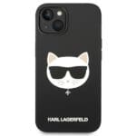Karl Lagerfeld KLHMP14MSLCHBK Black Silicone Choupette Head MagSafe Kryt iPhone 14 Plus