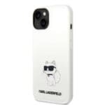 Karl Lagerfeld KLHMP14MSNCHBCH White Silicone Choupette MagSafe Kryt iPhone 14 Plus