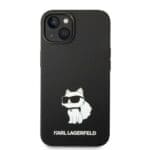 Karl Lagerfeld KLHMP14MSNCHBCK Black Silicone Choupette MagSafe Kryt iPhone 14 Plus