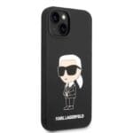 Karl Lagerfeld KLHMP14MSNIKBCK Black Silicone Ikonik MagSafe Kryt iPhone 14 Plus